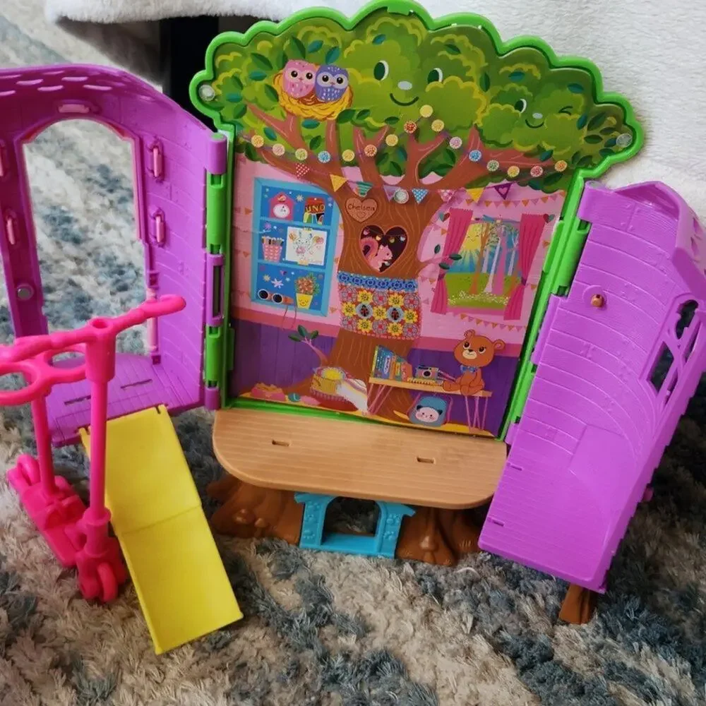 Barbie Brand 7 Piece Play Structures Lot GUC